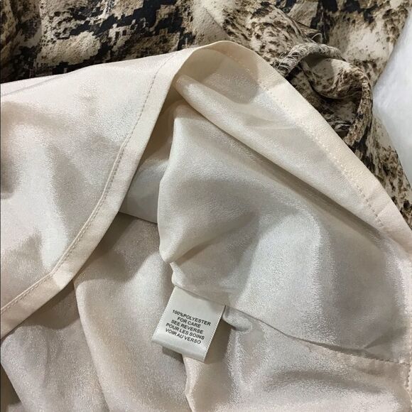 Ronny Kobo Lauryn Snake Skin Draped Animal Print Mini Skirt New Size Medium - Picture 7 of 8